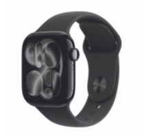 Apple Watch Series 11 GPS 46mm Aluminium diamantschwarz Sportarmband schwarz M/L Image